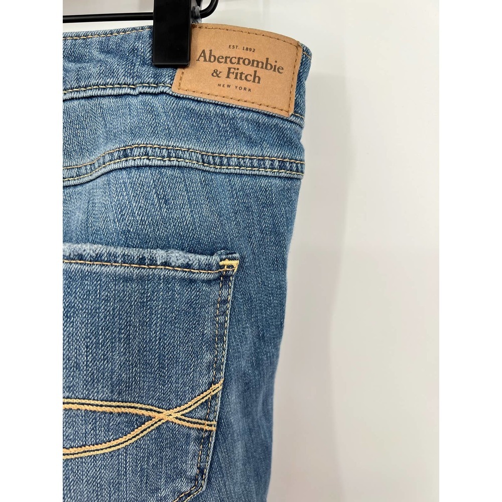 Abercrombie & Fitch Y2k Rhinestone Embellished Distressed Skinny Jean Sz 30/10 - Picture 9 of 10
